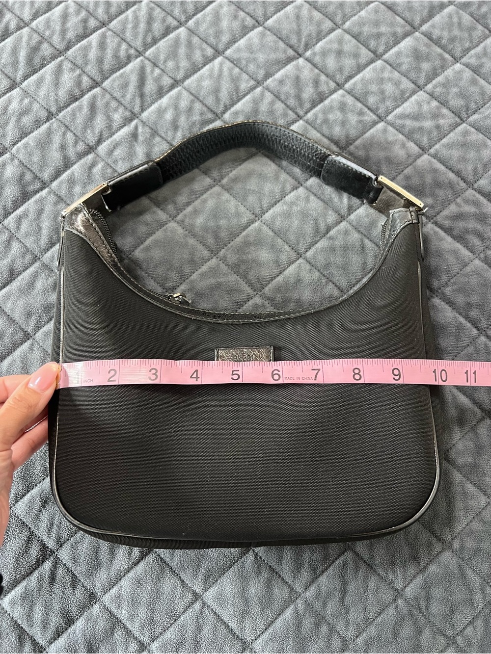 Gucci Shoulder Bag Vintage Small Black Mini 90s style y2k - Picture 7 of 15